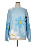 Unbranded Floral Blue Sweatshirt Size XL - photo 1