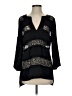 BCBGMAXAZRIA 100% Polyester Black Long Sleeve Blouse Size S - photo 1