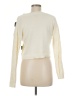 Aqua Blues Polka Dots Ivory Cardigan Size M - photo 2