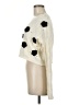 Aqua Blues Polka Dots Ivory Cardigan Size M - photo 5