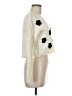 Aqua Blues Polka Dots Ivory Cardigan Size M - photo 4
