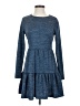 Bebop Tweed Blue Casual Dress Size S - photo 1