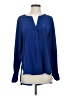 BCBGMAXAZRIA Blue Long Sleeve Blouse Size S - photo 1