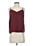 Allison 100% Polyester Burgundy Tank Top Size S - photo 1