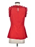 Ann Taylor 100% Polyester Red Sleeveless Top Size 2 - photo 2