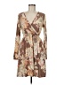 Unbranded Print Brown Casual Dress Size M - photo 1