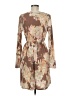 Unbranded Print Brown Casual Dress Size M - photo 2