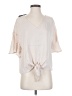 Modern Works Ivory Short Sleeve Blouse Size S - photo 1