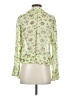 Chadwicks 100% Rayon Floral Green 3/4 Sleeve Blouse Size 4 (petite) - photo 2