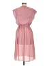Assorted Brands 100% Polyester Solid Pink Casual Dress Size 12 - photo 2