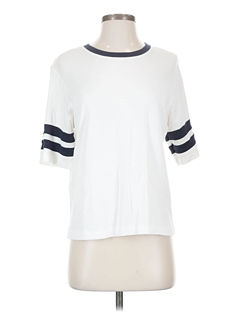 Pre-owned Faherty Short Sleeve T-shirt In White