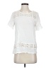 Lavish White Short Sleeve Blouse Size S - photo 1