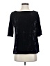 Banana Republic 100% Polyester Black 3/4 Sleeve Top Size S - photo 1