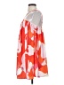 Shein 100% Polyester Print Orange Cocktail Dress Size 4 - photo 5