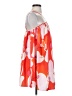 Shein 100% Polyester Print Orange Cocktail Dress Size 4 - photo 4