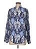 Unbranded Paisley Blue Long Sleeve Blouse Size M - photo 1