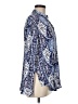Unbranded Paisley Blue Long Sleeve Blouse Size M - photo 4