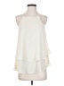Miami 100% Polyester Ivory Sleeveless Blouse Size S - photo 1
