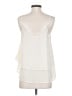 Miami 100% Polyester Ivory Sleeveless Blouse Size S - photo 2