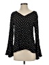 Express Outlet 100% Rayon Black Long Sleeve Blouse Size S - photo 1