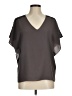 Collective Concepts 100% Polyester Gray Short Sleeve Blouse Size M - photo 1