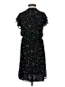 H&M 100% Polyester Floral Black Casual Dress Size 2 - photo 2