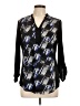 AB Studio 100% Polyester Black Long Sleeve Blouse Size L - photo 1