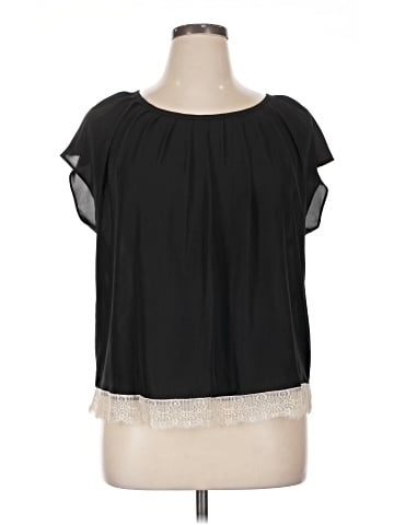 LC Lauren Conrad Short Sleeve Blouse (view 1)