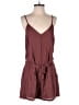 Lilka 100% Rayon Solid Burgundy Romper Size S - photo 1