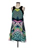 Jodi Kristopher 100% Polyester Graphic Green Cocktail Dress Size 7 - photo 1