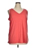 Torrid Red Sleeveless T-Shirt Size 1X Plus (1) - photo 1