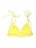 Eberjey Solid Yellow Swimsuit Top Size M - photo 2