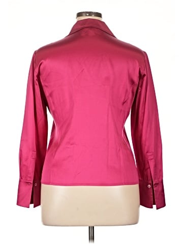 Lafayette 148 New York Long Sleeve Silk Top (view 2)