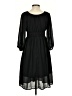 YATHON 100% Polyester Solid Black Casual Dress Size S - photo 2