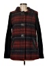 Elevenses Plaid Red Coat Size M - photo 1