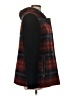 Elevenses Plaid Red Coat Size M - photo 4