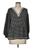 Max Studio 100% Polyester Black 3/4 Sleeve Blouse Size M - photo 1