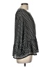 Max Studio 100% Polyester Black 3/4 Sleeve Blouse Size M - photo 4