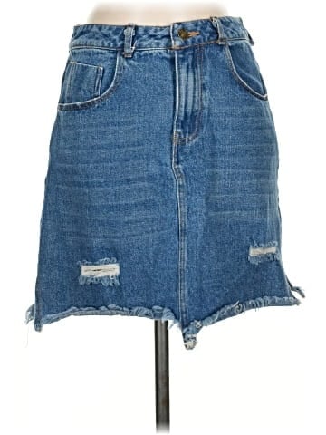 Newbury Kustom Denim Skirt (view 1)