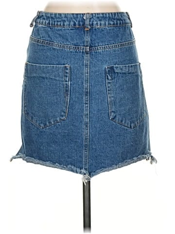 Newbury Kustom Denim Skirt (view 2)