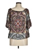 Sanctuary 100% Rayon Gray Short Sleeve Blouse Size M - photo 1