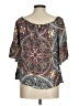 Sanctuary 100% Rayon Gray Short Sleeve Blouse Size M - photo 2