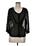 Kimchi Blue 100% Polyester Black 3/4 Sleeve Blouse Size M - photo 1