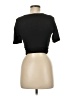 Boohoo 100% Polyester Black Short Sleeve Top Size 6 - photo 2