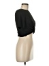 Boohoo 100% Polyester Black Short Sleeve Top Size 6 - photo 4