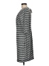Connected Apparel Stripes Gray Casual Dress Size 8 (petite) - photo 5
