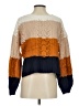Harper Heritage 100% Acrylic Color Block Orange Pullover Sweater Size S - photo 2