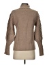 Catherine Malandrino Chevron-herringbone Tan Turtleneck Sweater Size S - photo 2