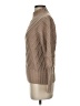Catherine Malandrino Chevron-herringbone Tan Turtleneck Sweater Size S - photo 5