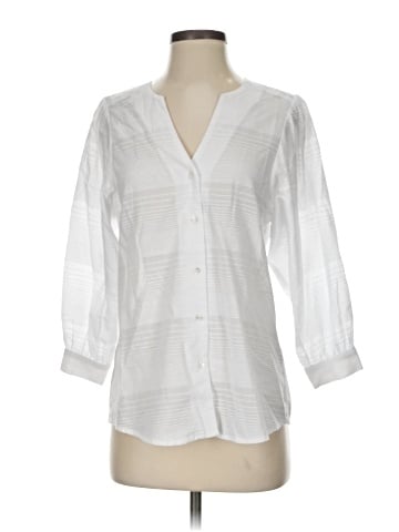 J. McLaughlin 3/4 Sleeve Button-Down Shirt (view 1)